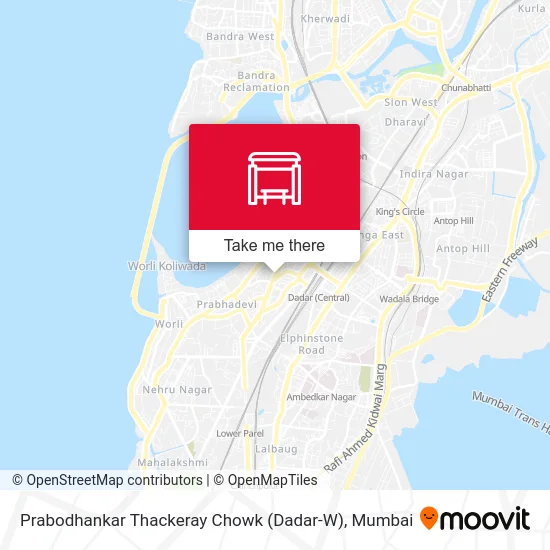 Prabodhankar Thackeray Chowk (Dadar-W) map