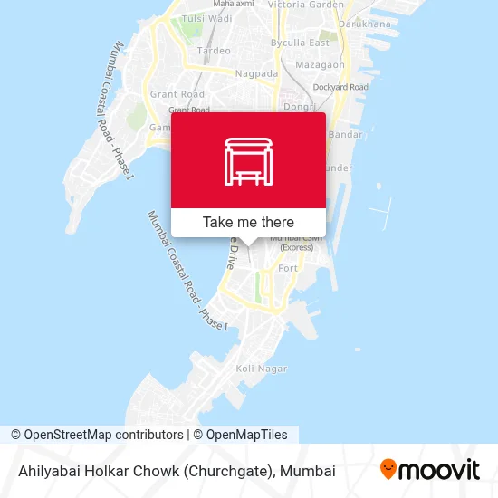Ahilyabai Holkar Chowk (Churchgate) map