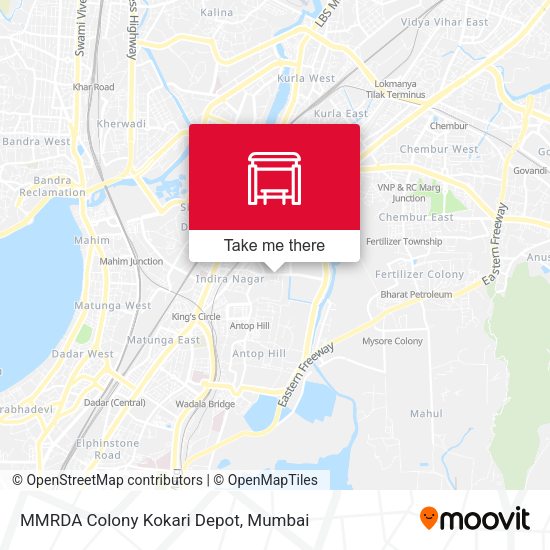 MMRDA Colony Kokari Depot map