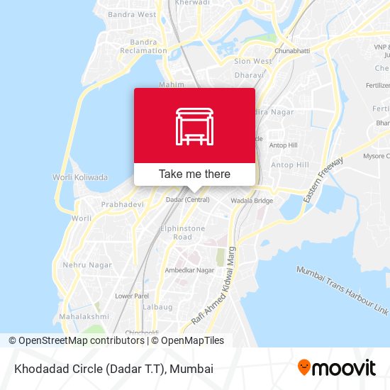 Khodadad Circle (Dadar T.T) map