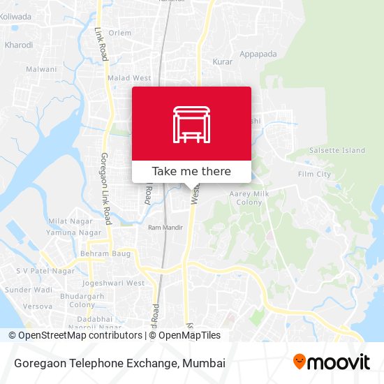 Goregaon Telephone Exchange map