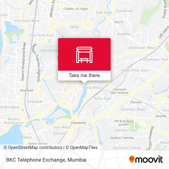 BKC Telephone Exchange map