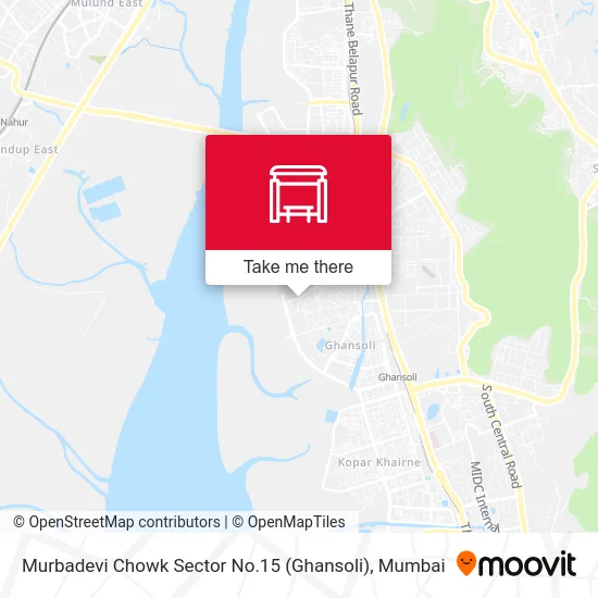 Murbadevi Chowk Sector No.15 (Ghansoli) map