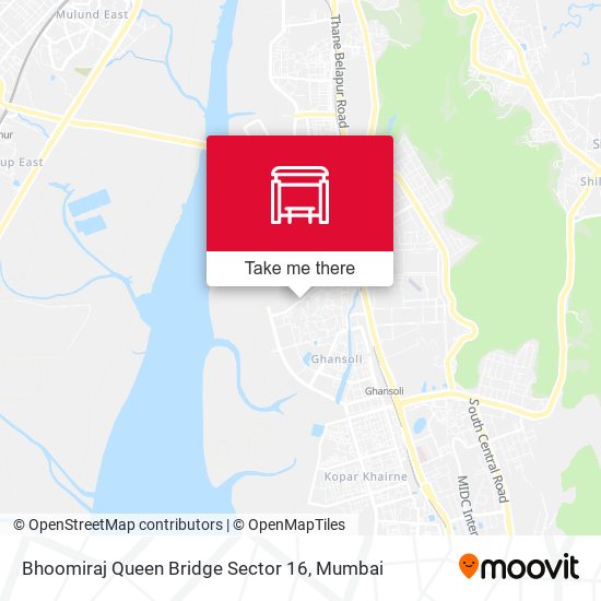 Bhoomiraj Queen Bridge Sector 16 map