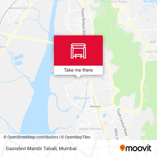 Gaondevi Mandir Talvali map