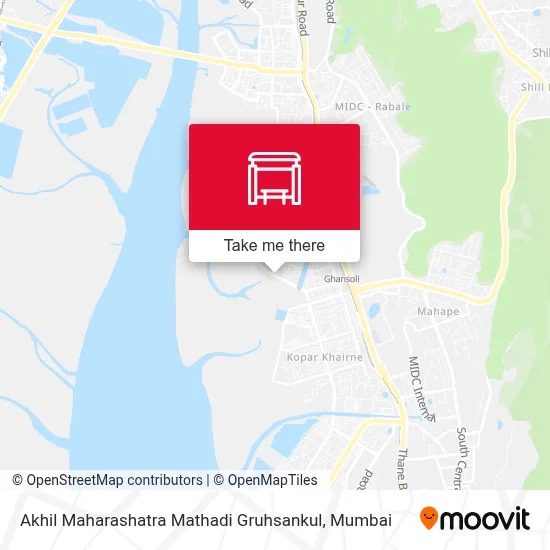 Akhil Maharashatra Mathadi Gruhsankul map