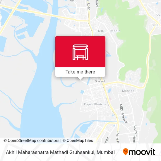 Akhil Maharashatra Mathadi Gruhsankul map
