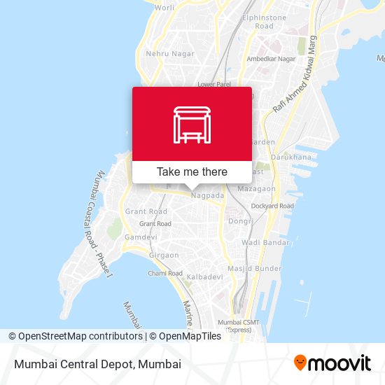 Mumbai Central Depot map