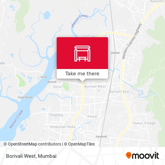 Borivali West map