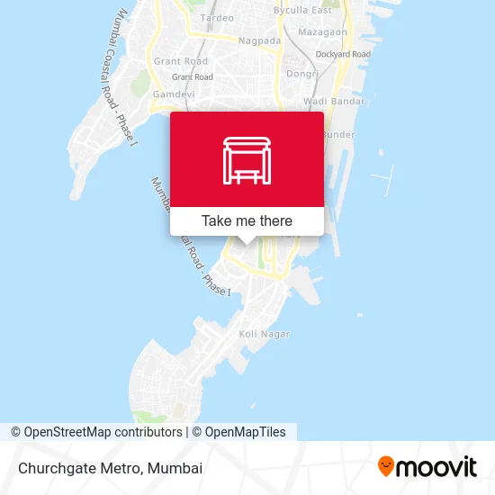 Churchgate Metro map