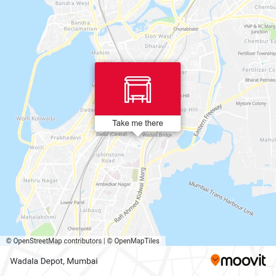 Wadala Depot map