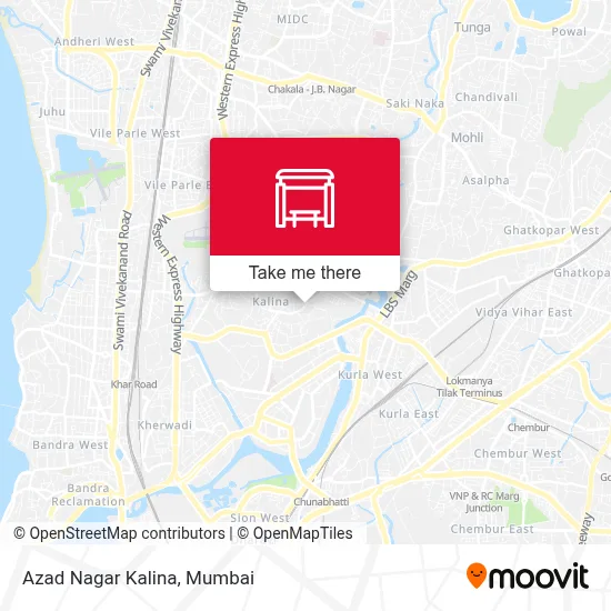 Azad Nagar Kalina map