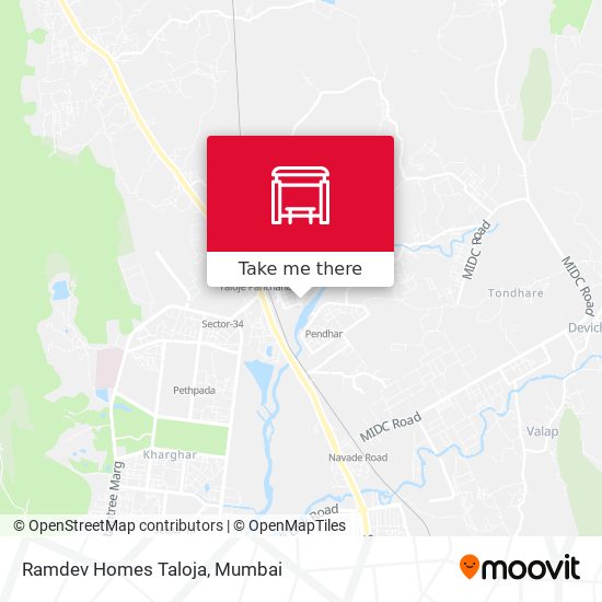 Ramdev Homes Taloja map