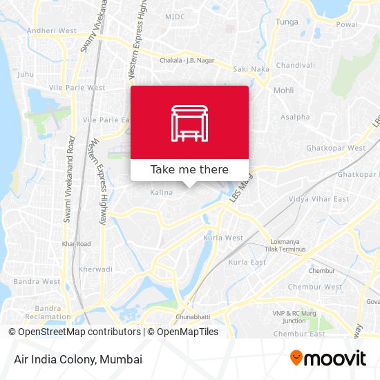 Air India Colony map