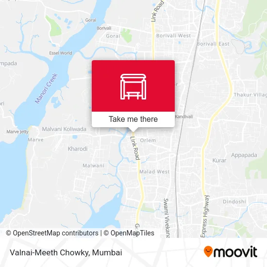 Valnai-Meeth Chowky map