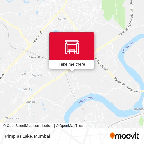 Pimplas Lake map
