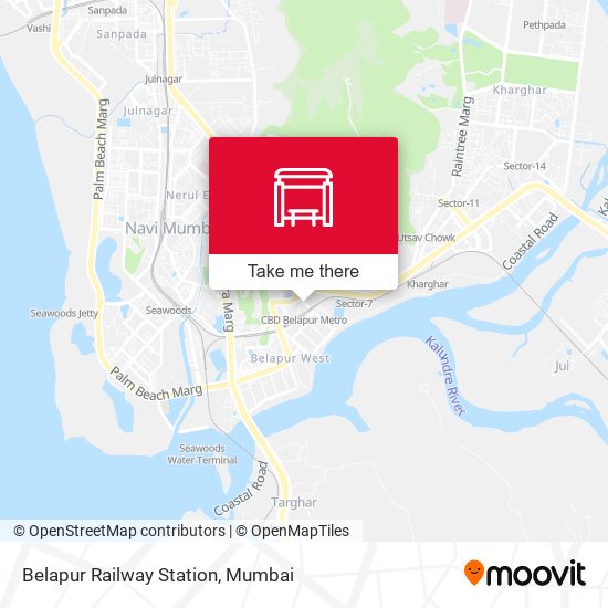 Belapur Railway Station map