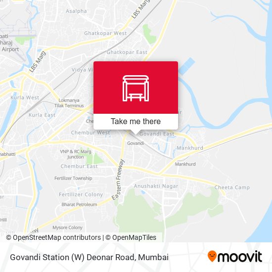 Govandi Station (W) Deonar Road map