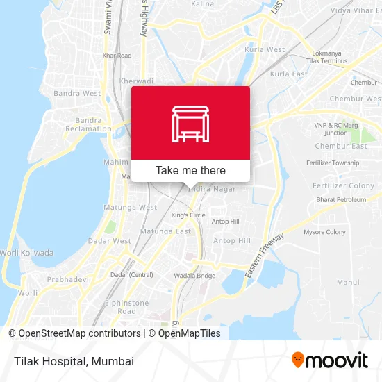 Tilak Hospital map