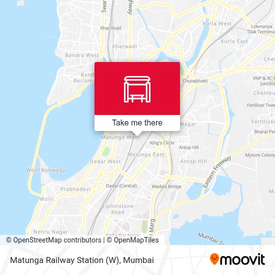 Matunga Railway Station (W) map