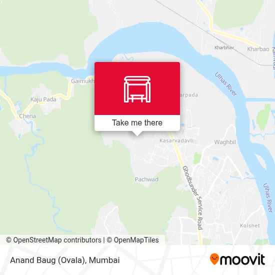 Anand Baug (Ovala) map