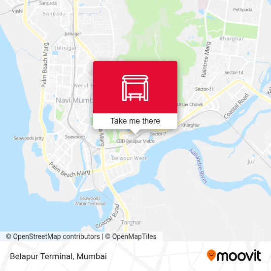 Belapur Terminal map