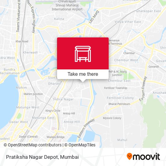 Pratiksha Nagar Depot map