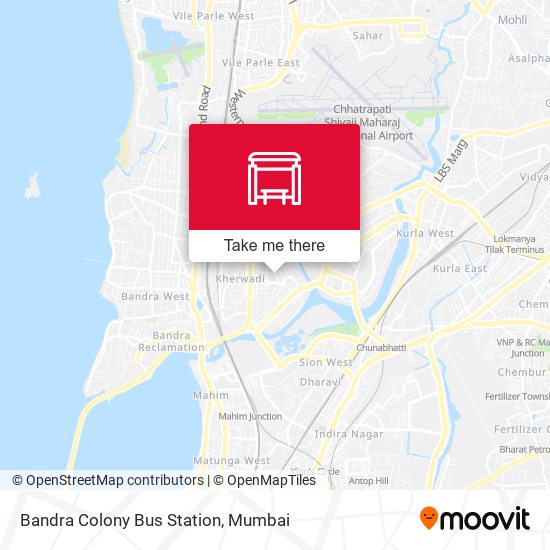 Bandra Colony Bus Station map