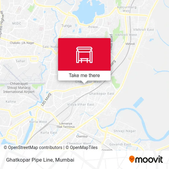 Ghatkopar Pipe Line map