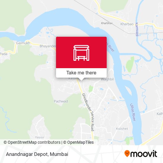 Anandnagar Depot map