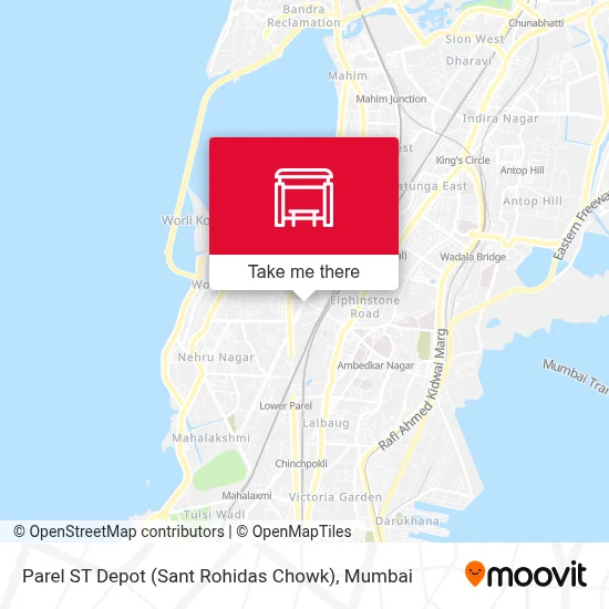 Parel ST Depot (Sant Rohidas Chowk) map