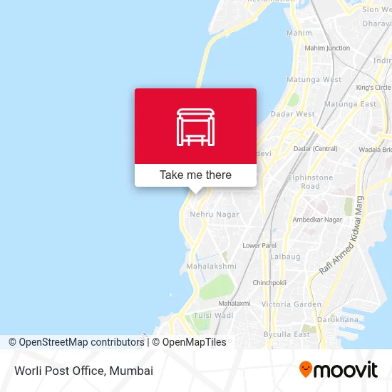 Worli Post Office map