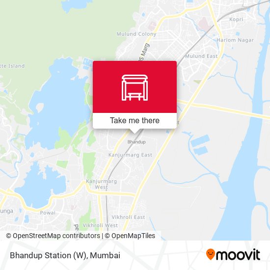 Bhandup Station (W) map