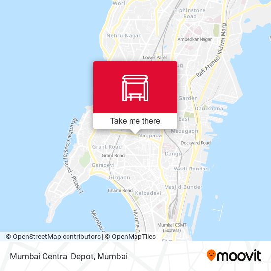 Mumbai Central Depot map