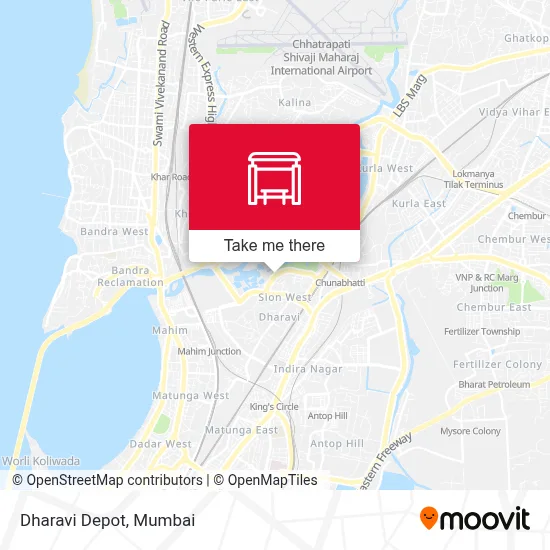 Dharavi Depot map
