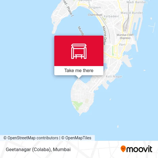 Geetanagar (Colaba) map