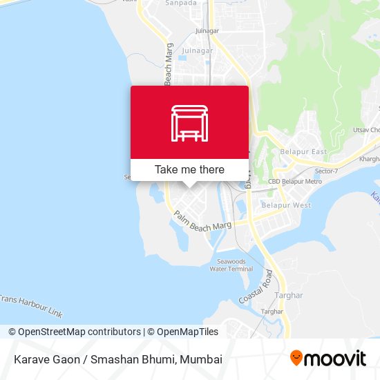 Karave Gaon / Smashan Bhumi map