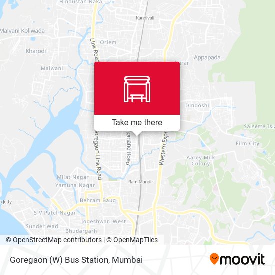 Goregaon (W) Bus Station map