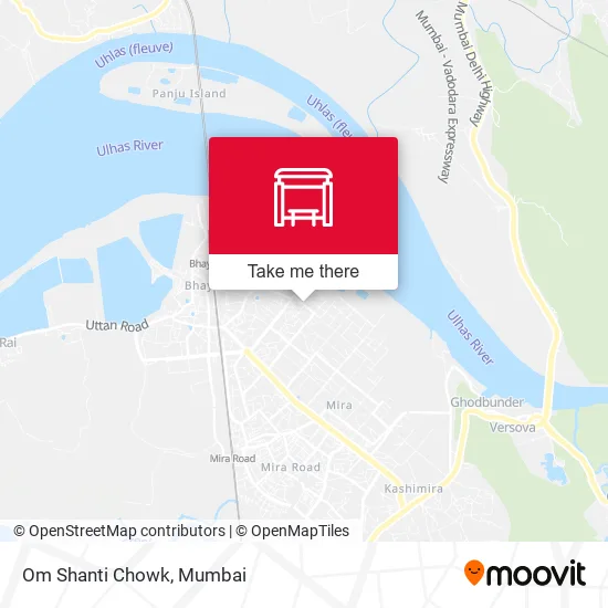 Om Shanti Chowk map