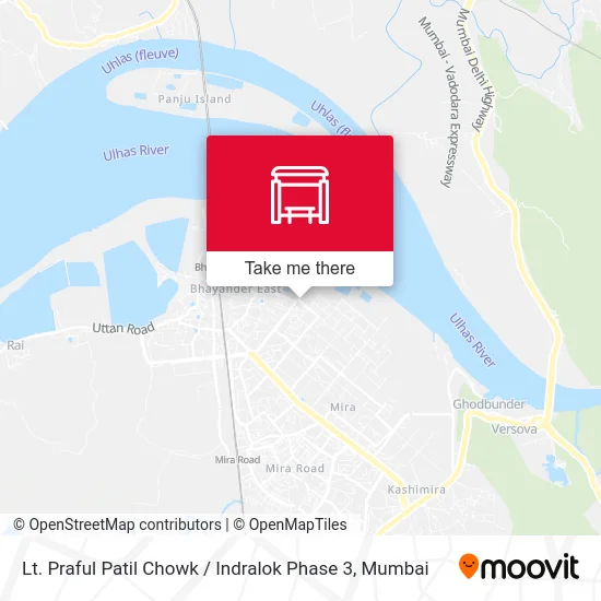 Lt. Praful Patil Chowk / Indralok Phase 3 map