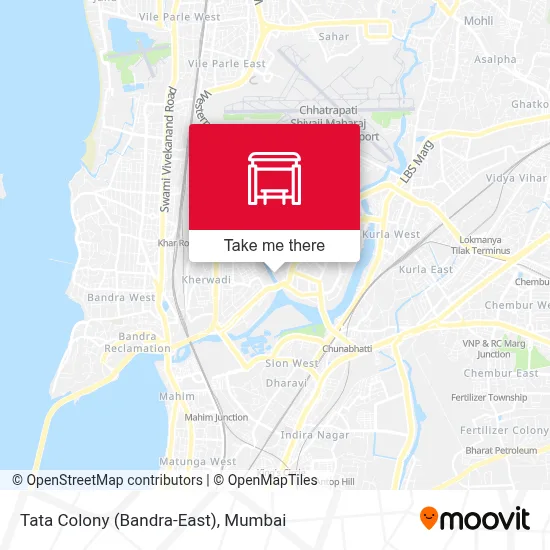 Tata Colony (Bandra-E) map