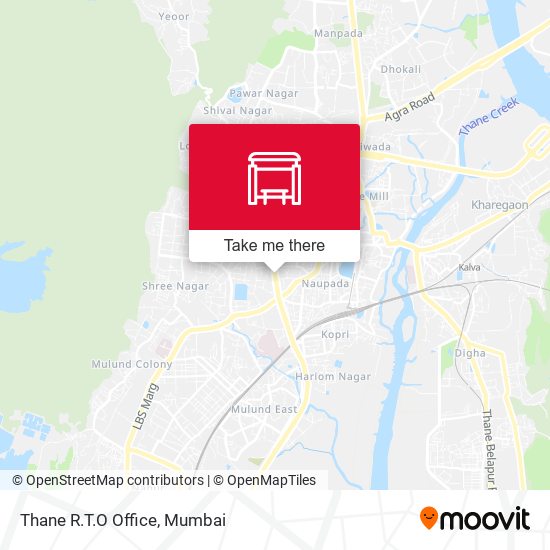 Thane R.T.O Office map