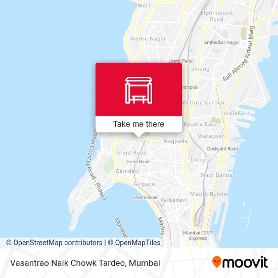 Vasantrao Naik Chowk Tardeo map