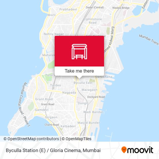 Byculla Station (E) / Gloria Cinema map