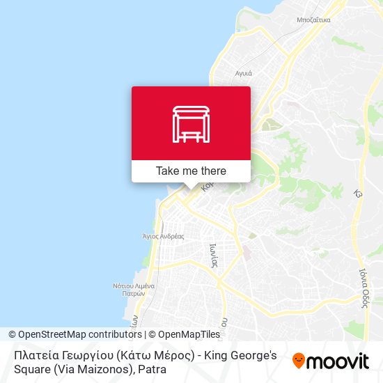 Πλατεία Γεωργίου (Κάτω Μέρος) - King George's Square (Via Maizonos) map