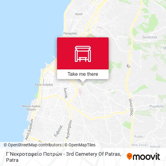 Γ΄Νεκροταφείο Πατρών - 3rd Cemetery Of Patras map