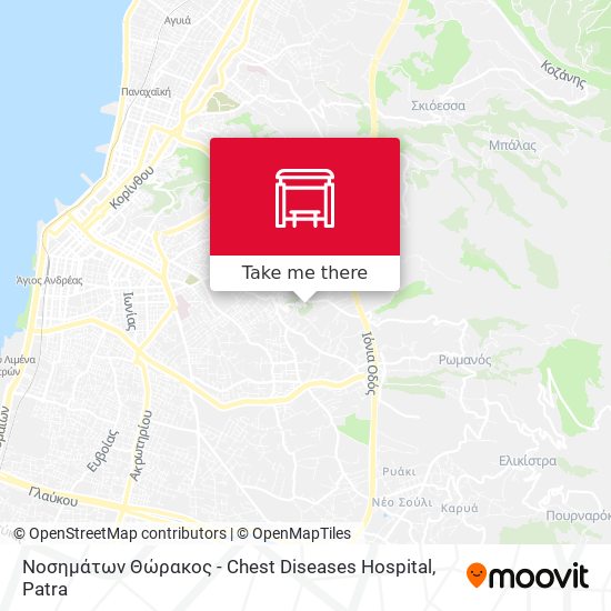 Νοσημάτων Θώρακος - Chest Diseases Hospital map