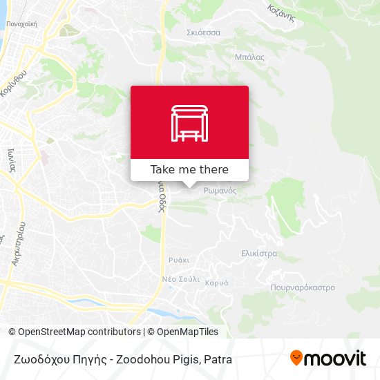 Ζωοδόχου Πηγής - Zoodohou Pigis map