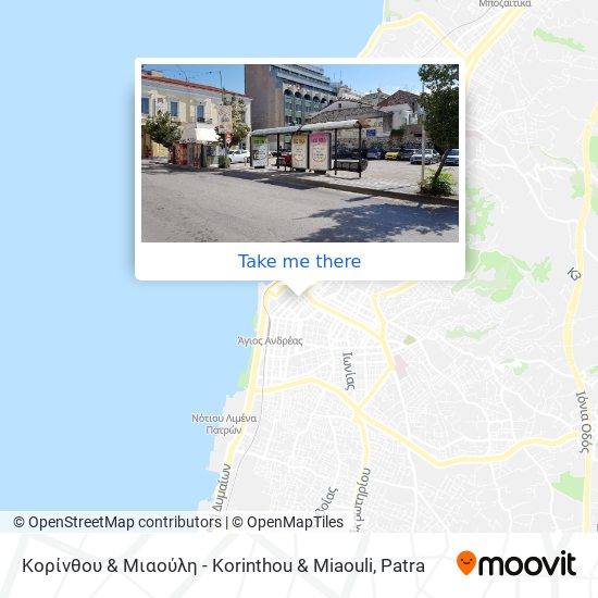Κορίνθου & Μιαούλη - Korinthou & Miaouli map