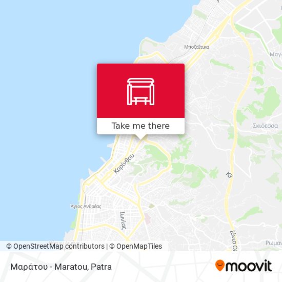 Μαράτου - Maratou map